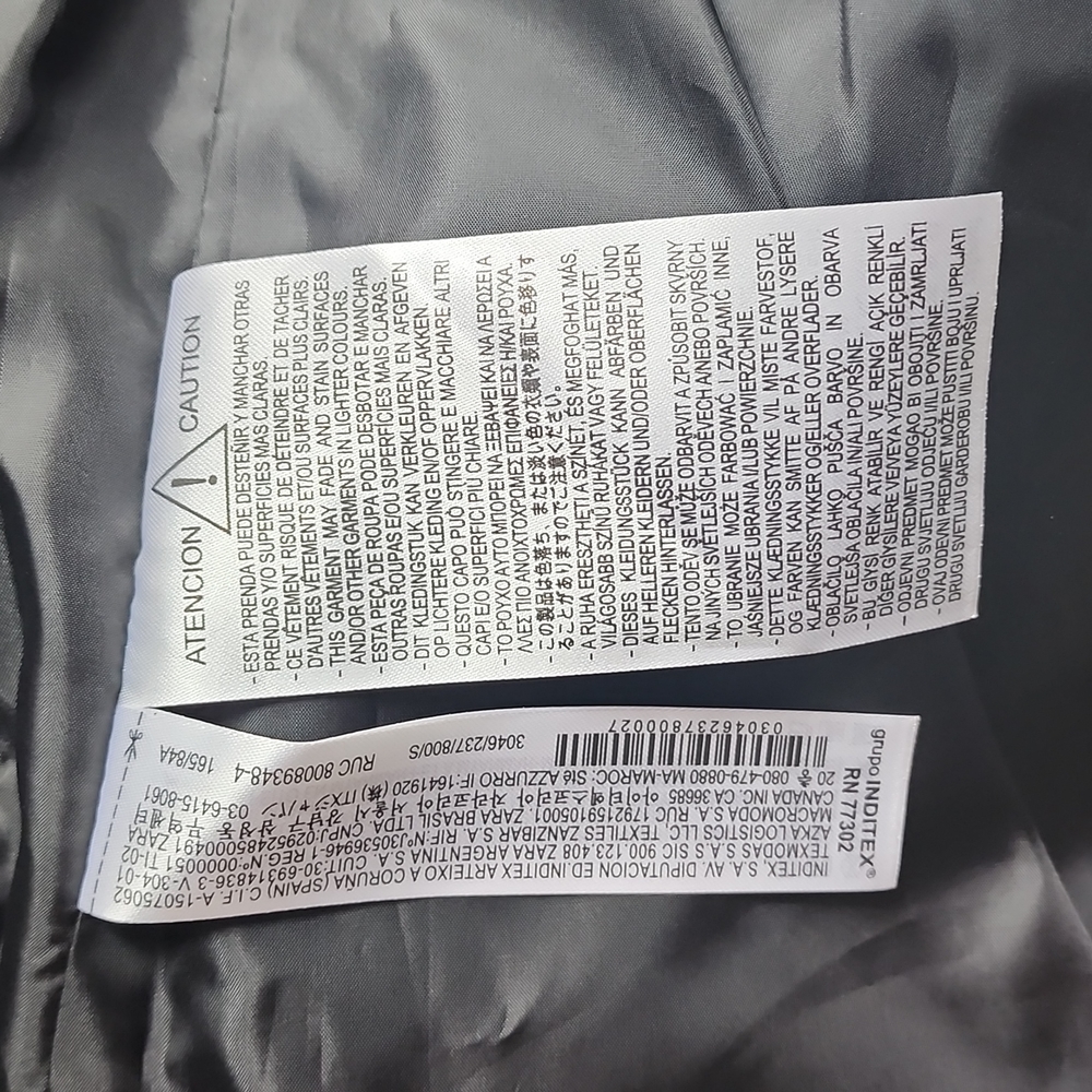 ZARA Faux leather jacket 😍 👌 ✨️ 😎New with tags 👌 😎 - Picture 8 of 9